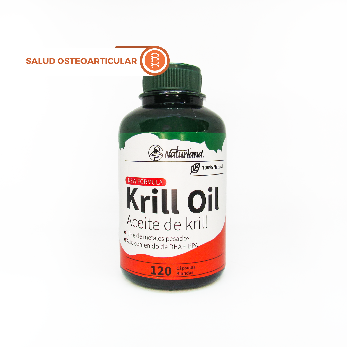 Krill Oil Aceite de Krill Alto en EPA/DHA Naturland 120 Capsulas Blandas