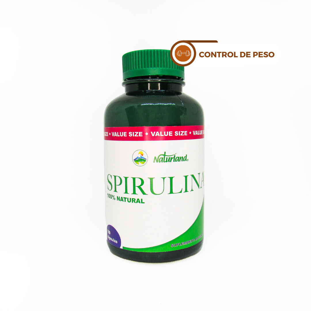 Spirulina 180 cápsulas Naturland