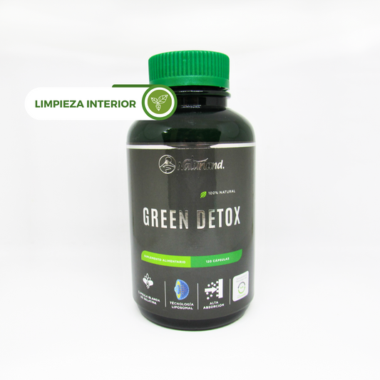Green Detox - Clorofila, Chlorella y Spirulina - Naturland 120 Capsulas Blandas