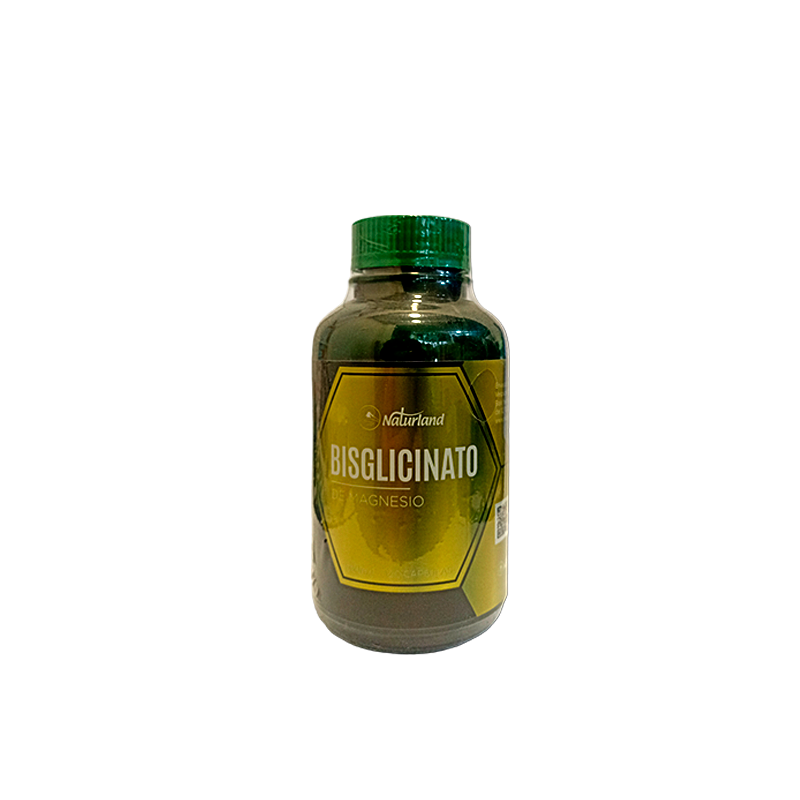 Bisglicinato de Magnesio 500mg Naturland 120 Capsulas Vegano