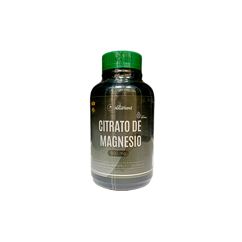 Citrato de Magnesio 500mg Naturland 120 Capsula