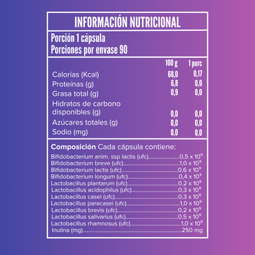 Terraflora 11 Probioticos + prebiotico Naturland 90 Cápsulas