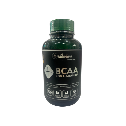 BCAA con L-Arginina Naturland 60 Porciones Capsulas Blandas