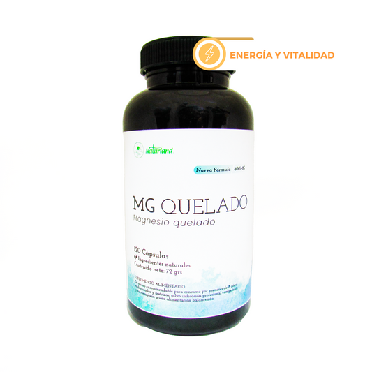 Magnesio Quelado 500mg Naturland 120 Cápsulas