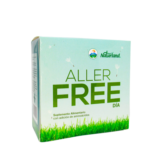 Aller Free Dia y Noche - Solución Para Prevenir Las Alergias Naturland - 2 Frascos 60 Capsulas