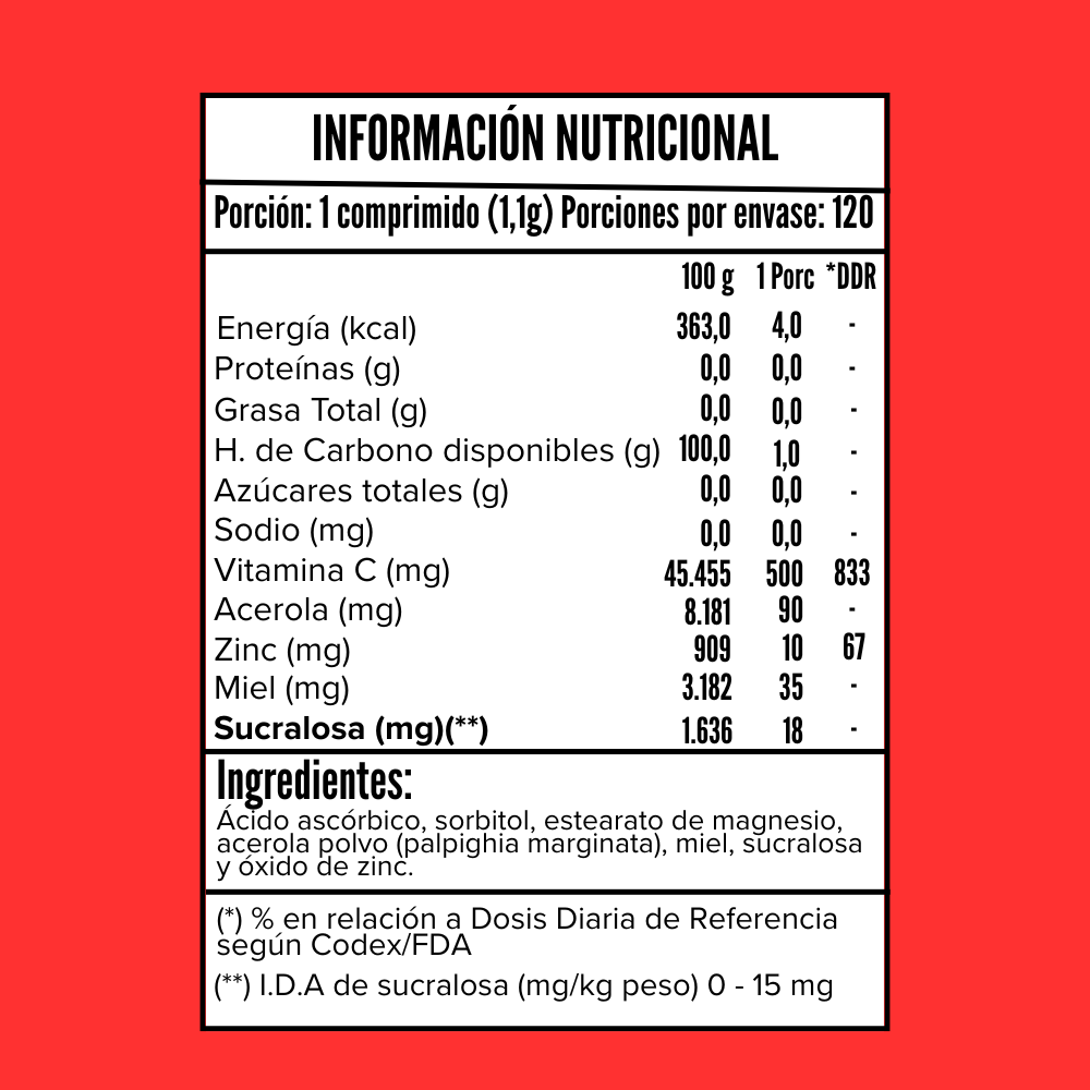 VITAMINA C Y ACEROLA 120COMP - NATURLAND