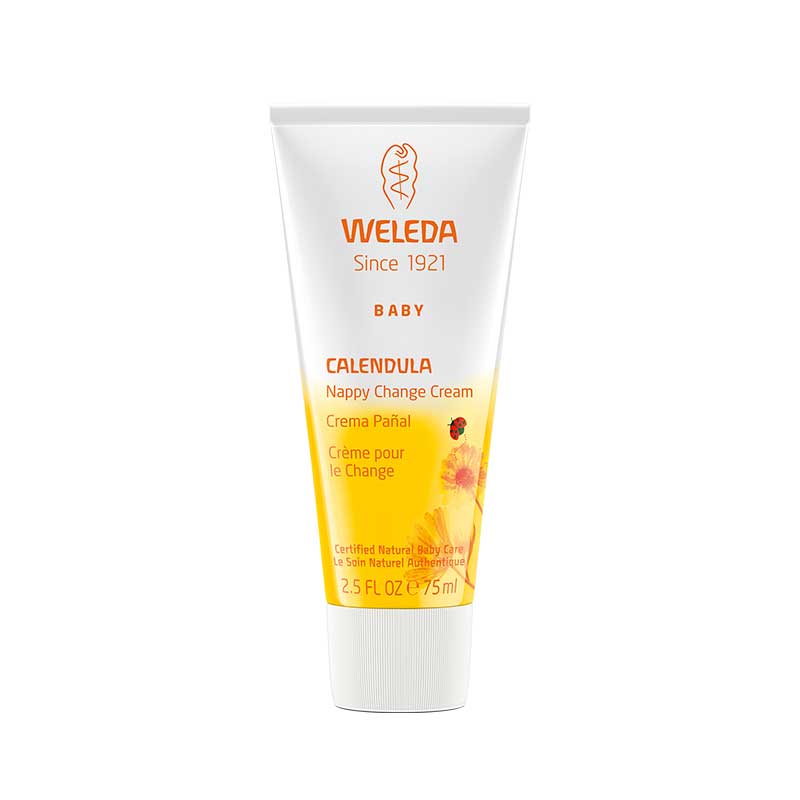 Crema de Pañal Calendula 75ml  Weleda. Protege y alivia la delicada zona del Pañal de su bebé.