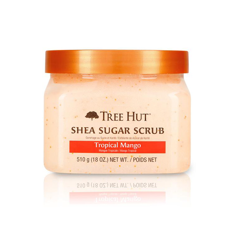 Exfoliante facial Tropical Mango 510g Tree Hut. Con exótico aroma de mango tropical.