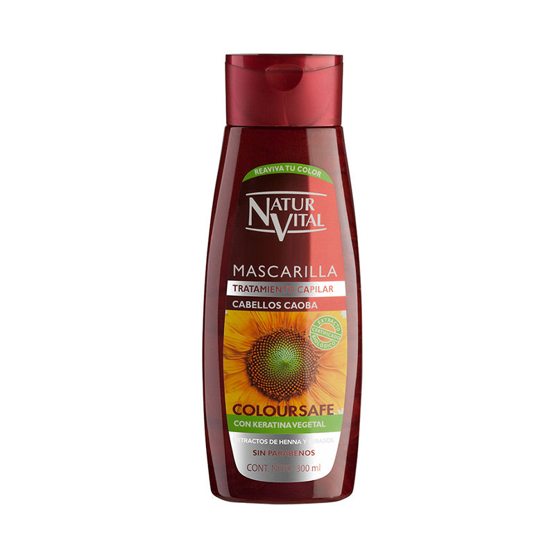 Mascarilla Coloursafe Caoba 300ml NaturVital.