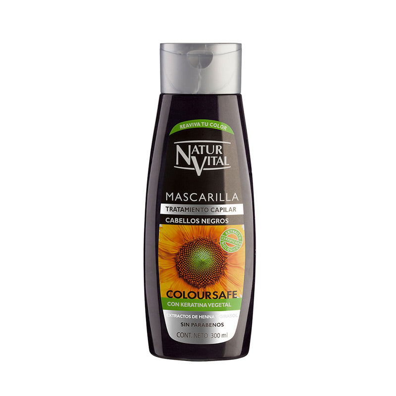 Mascarilla Coloursafe Cabellos Negros 300ml NaturVital