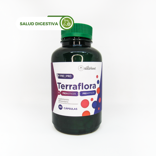 Terraflora 11 Probioticos + prebiotico Naturland 90 Cápsulas