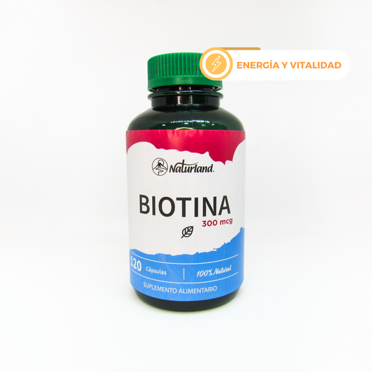 Biotina 300mcg 120caps  - Naturland