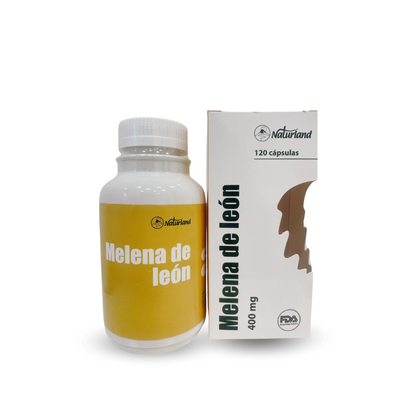 Hongo Melena de Leon 400mg Naturland 120 Capsulas