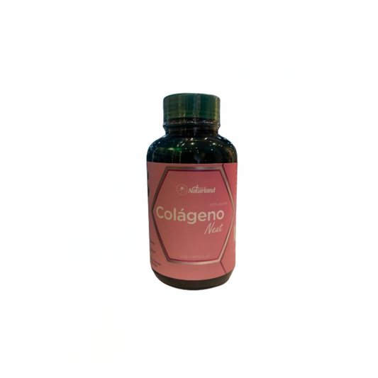 Colágeno Next Naturland - Colágeno Hidrolizado, Biotina, Vitamina C y Vitamina E - 200 Cápsulas