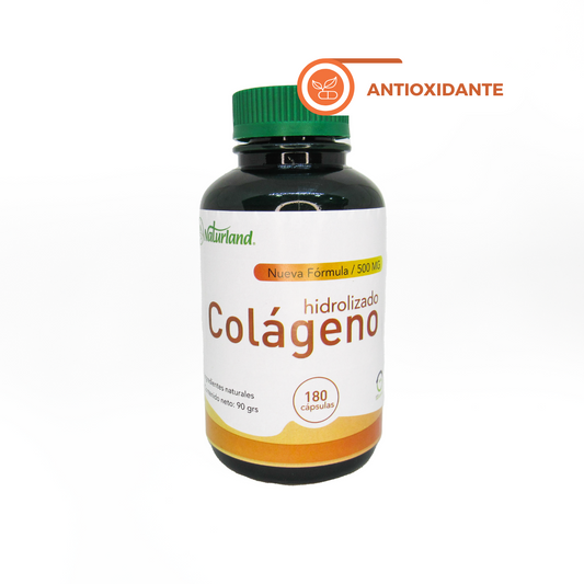 colágeno hidrolizado 500 mg 180 cap - Naturland