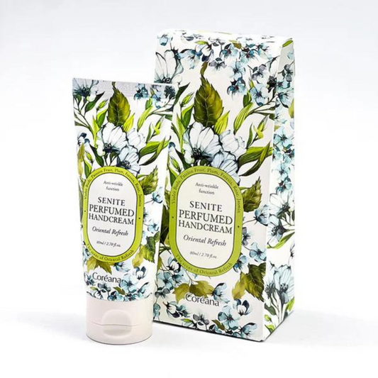 Crema de Manos Antiarrugas Perfumada Oriental Refresh 80ml - AMPLEN COREANA