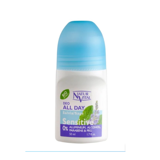 Desodorante Roll On Sensitive Salvia, 50 Ml