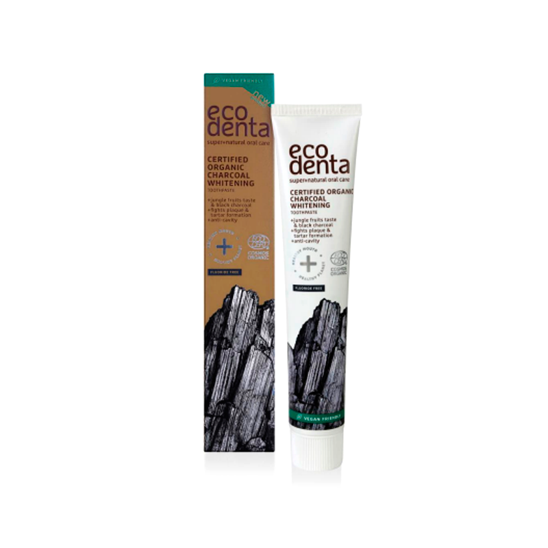 PASTA DENTAL BLANQ. ORGÁNICA CON CARBÓN - 75 ML - ECODENTA