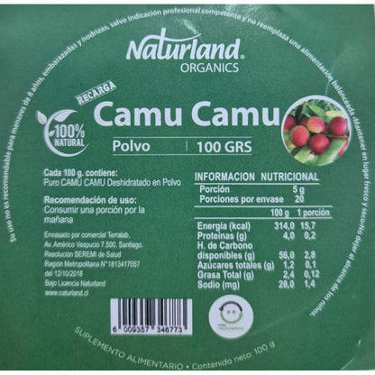 Camú Camú polvo natural 100 gr.
