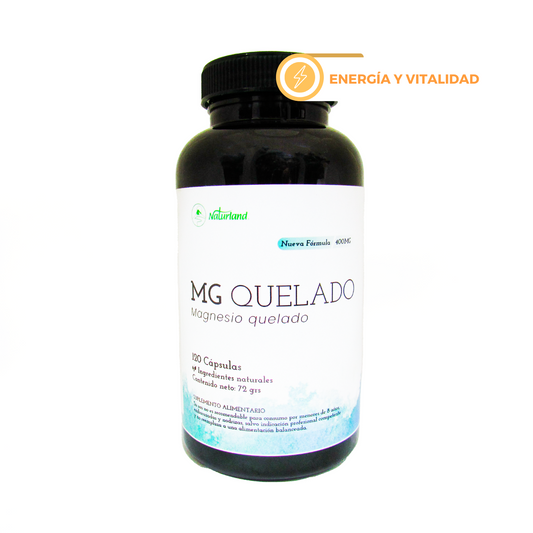 Magnesio Quelado 500mg Naturland 120 Capsulas