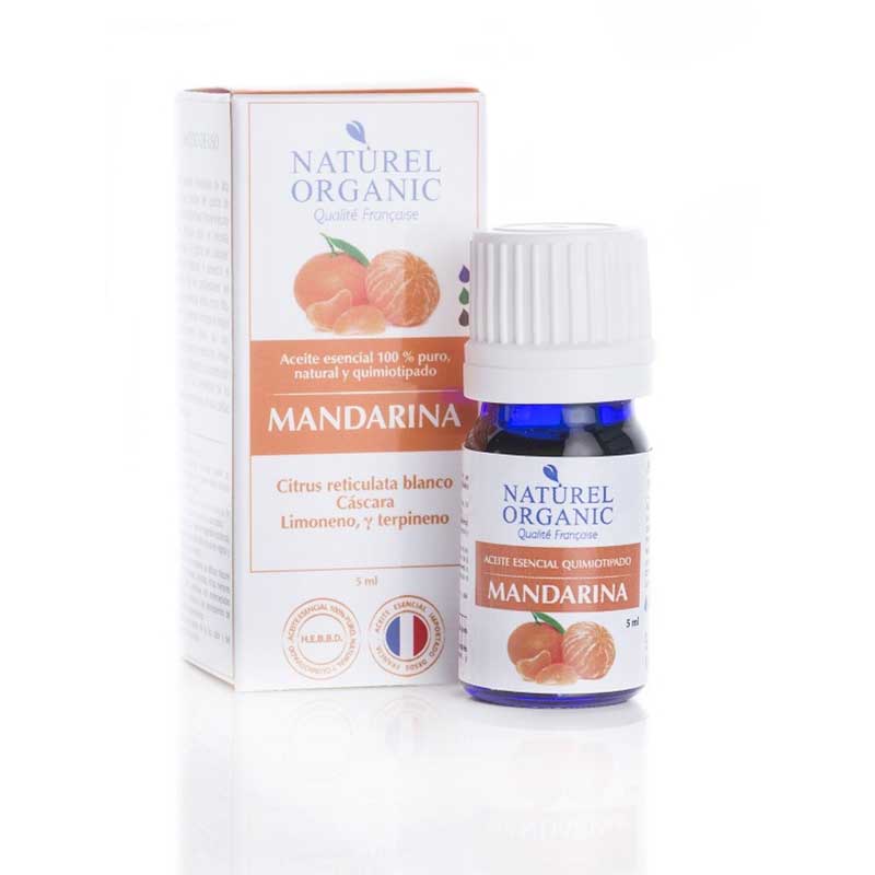 Aromaterapia Mandarina OrgÃƒÂ ¡nica 5ml Naturel. Para levantar el ÃƒÂ ¡nima, equilibrar.