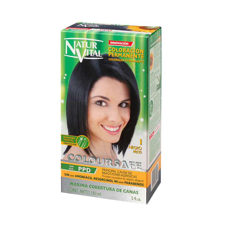 Coloración Coloursafe Negro No 1 NaturlVital