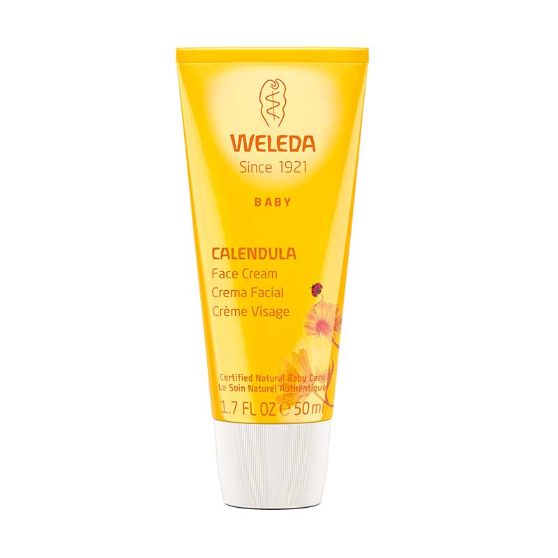 Crema Facial Caléndula bebé 50 ml Weleda. Protege la piel del niños y del bebé contra agresiones externas. Esta crema facial deja la cara del bebé suave e hidratada.