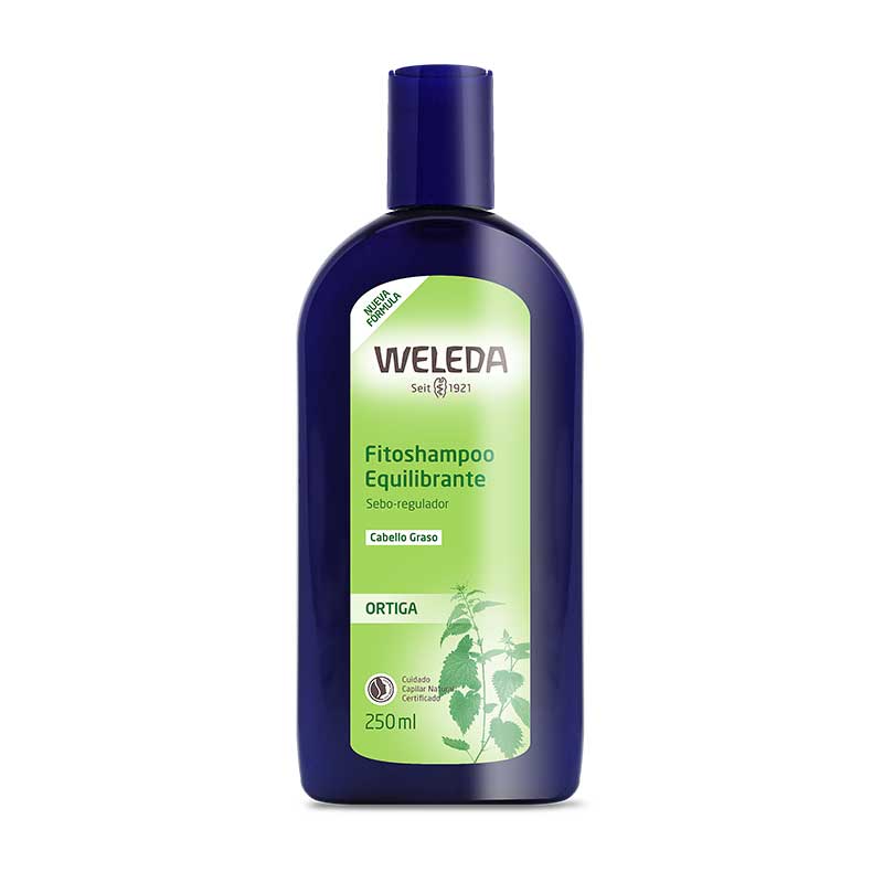 Fitoshampoo Ortiga Grasos 250 ml Weleda. Para el cuidado capilar de cuero cabelludo y cabellos grasos.