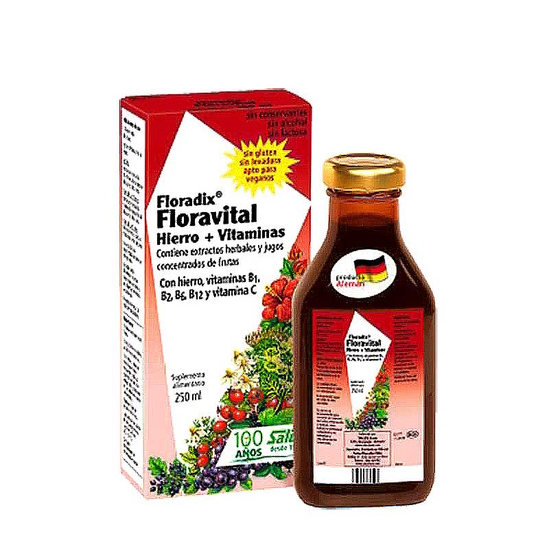 Floravital 250 ml Salus. Ayuda a disminuir el cansancio  la fatiga y contribuye a un normal metabolismo energÃƒÂ ©tico