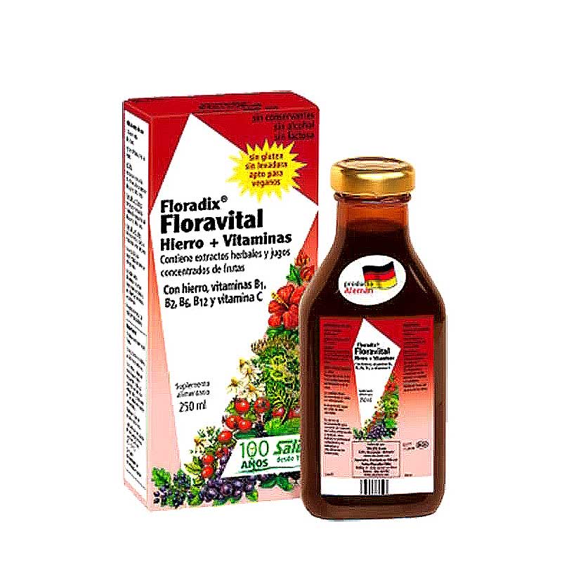 Floravital 250 ml Salus. Ayuda a disminuir el cansancio la fatiga y contribuye a un normal metabolismo energÃƒÂ ©tico