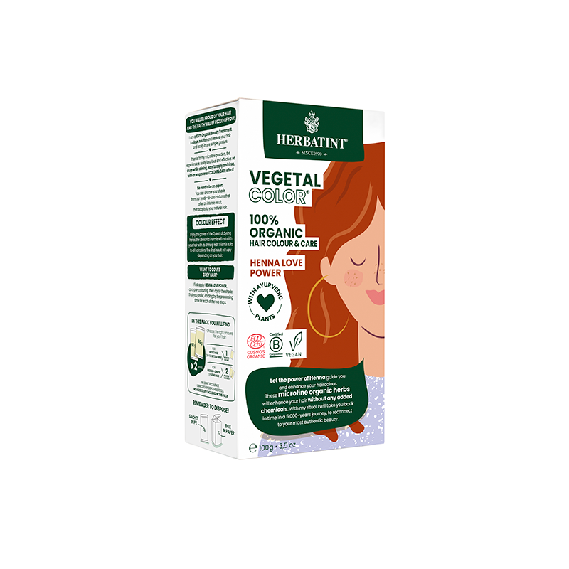 VEGETAL COLOUR - HENNA LOVE POWER  -HERBATINT