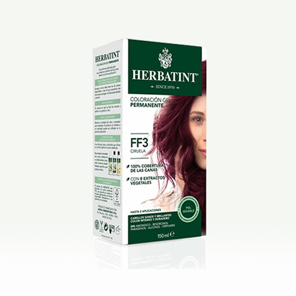 Tintura Permanente Natural HERBATINT - FF3 Ciruela